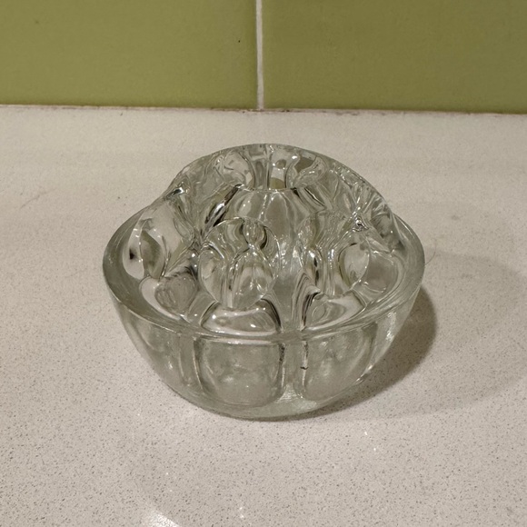 Other - Vintage Clear Glass Flower Frog